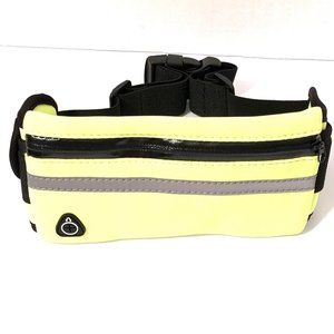 Neon yellow waterproof waist belt slim fanny pack